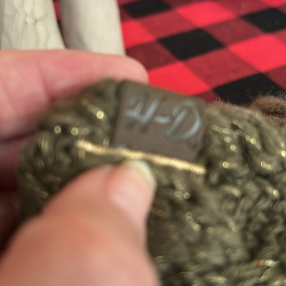 Harley Davidson green woman’s gloves - Picture 2 of 3